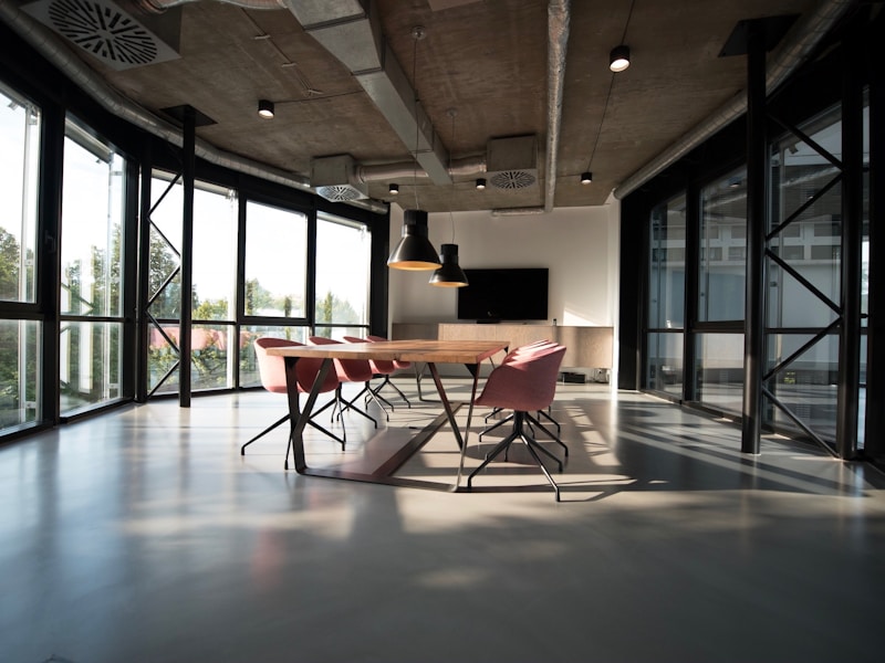 Contact Vilo Design team for professional web development services - Tampa office workspace with modern design and collaborative environment