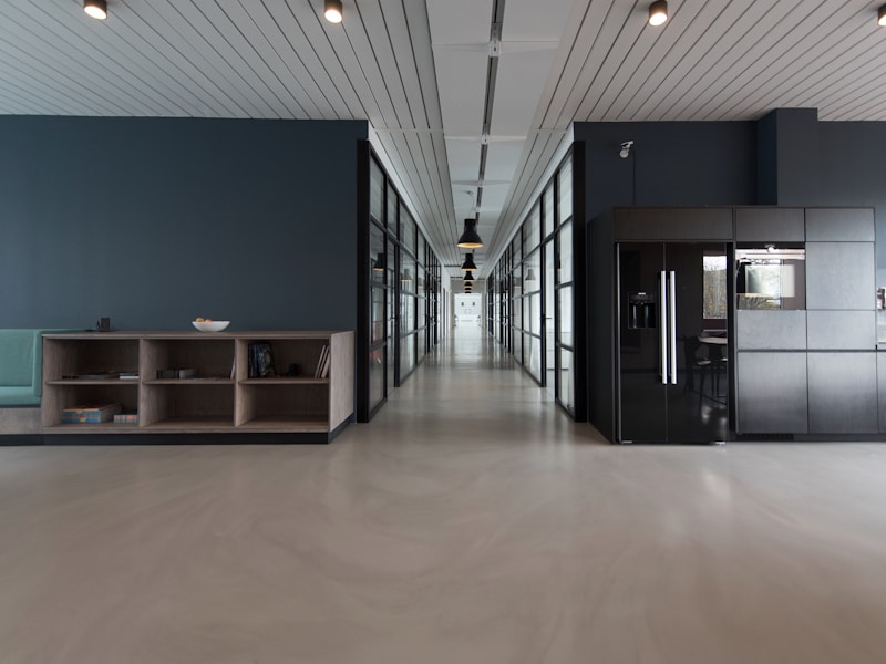 Vilo Design modern office workspace in Tampa, Florida featuring collaborative areas, design stations, and creative environment